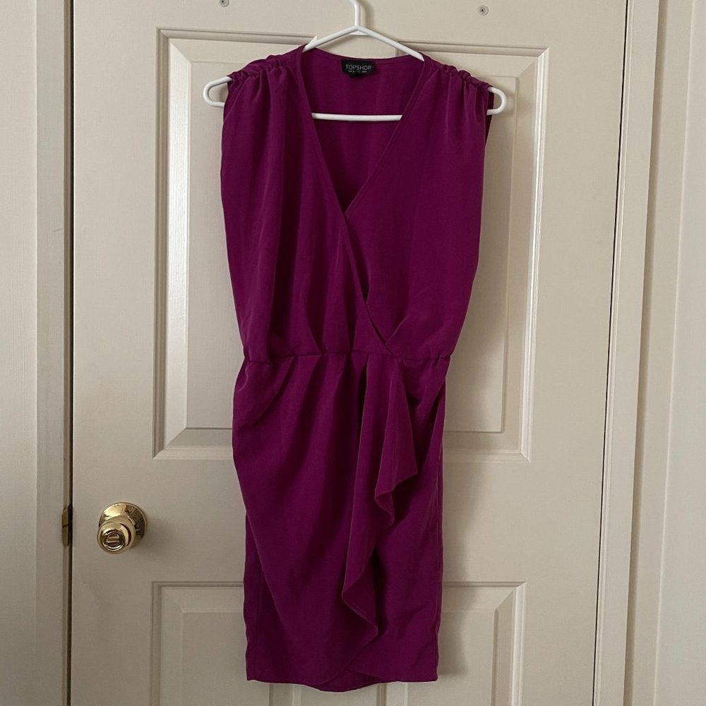 TOPSHOP Purple Dress Size 2